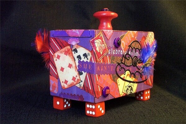 ~Another Altered Tea Box-Red Hat Theme~