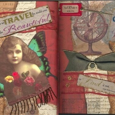 ~IN THE HEART OF A WOMAN~ Collage Book Pages 5&amp;6