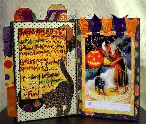 ~Halloween Board Book-New Daisy D&#039;s &amp; Reminisce~