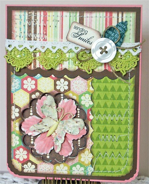 Butterfly Cards-Green Tangerines Apr Card Kit