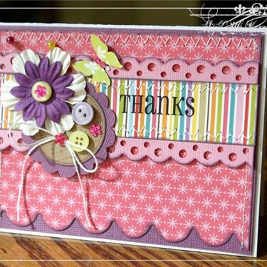 Thanks Card-Cupcards to Go July Kit