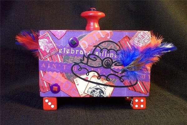 ~Another Altered Tea Box-Red Hat Theme~