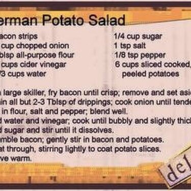 German Potato Salad - DW2007 July