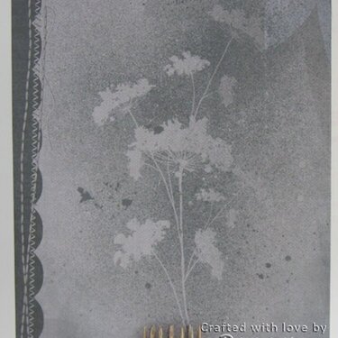 Inky Flower Card