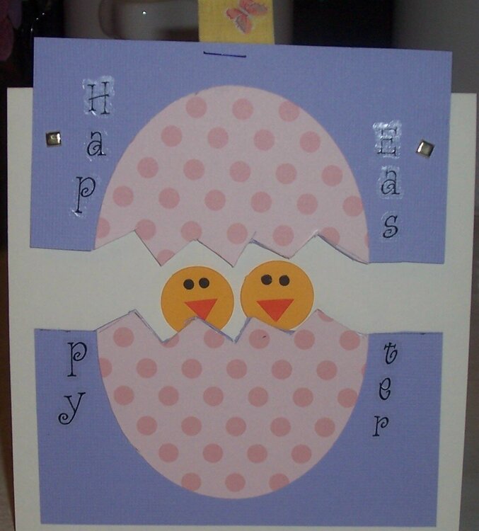 Happy Easter Card Open