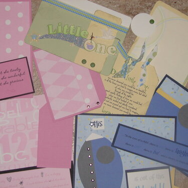 speak peek of baby page kits