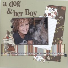 a dog & her boy