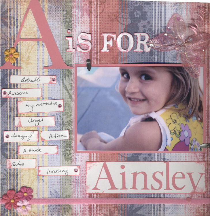 A is for Ainsley