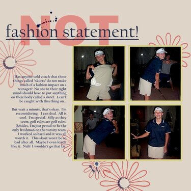 fashion statement - NOT