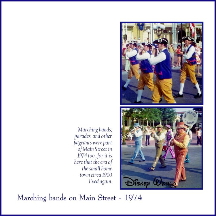 Marching Bands on Main St - 1974