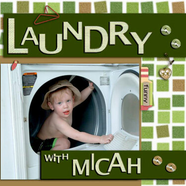Laundry with Micah