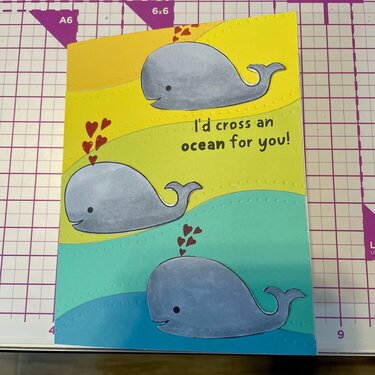 Whale card 