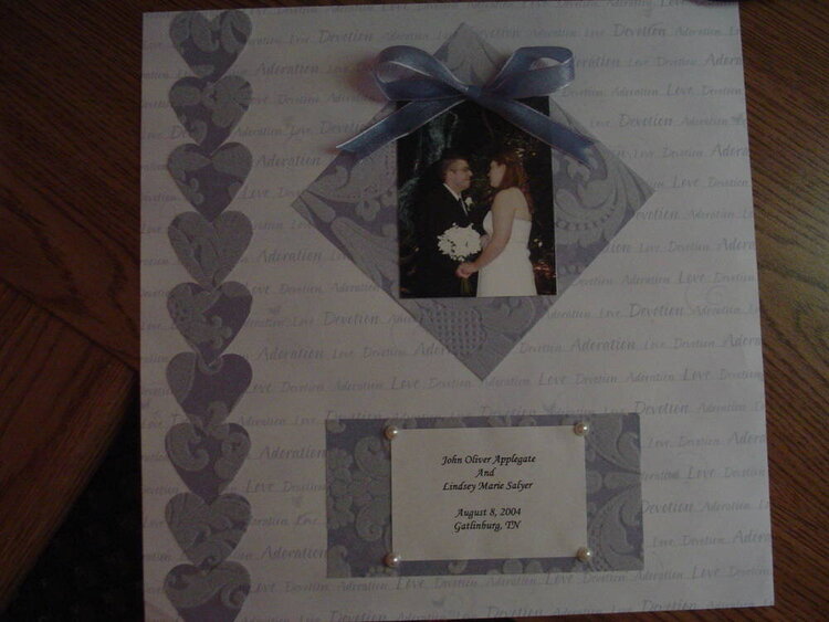 The First Page of my Wedding Album