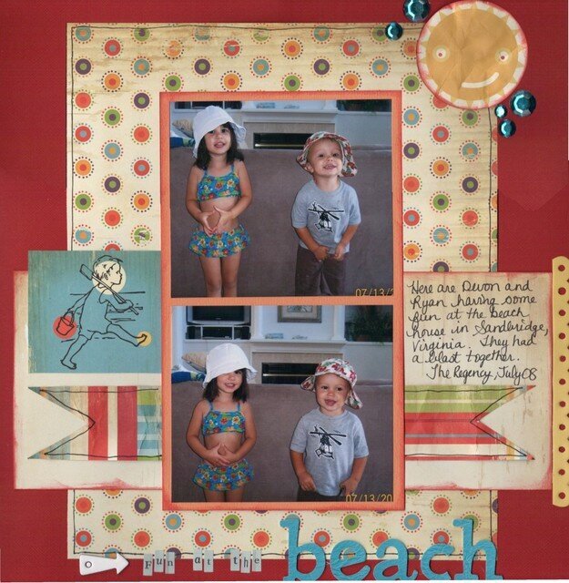 Fun at the Beach--Scrapperie May Kit