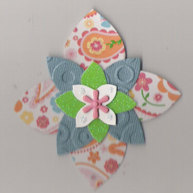 paper piecing flower