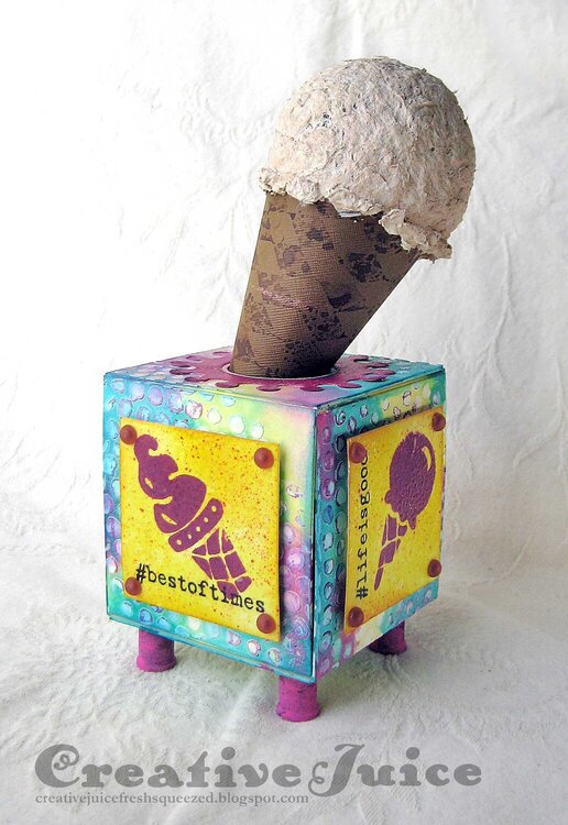 Artist Trading Block - Ice Cream Stand