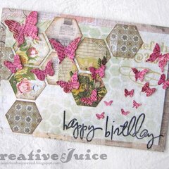 Butterfly Frenzy Birthday Card