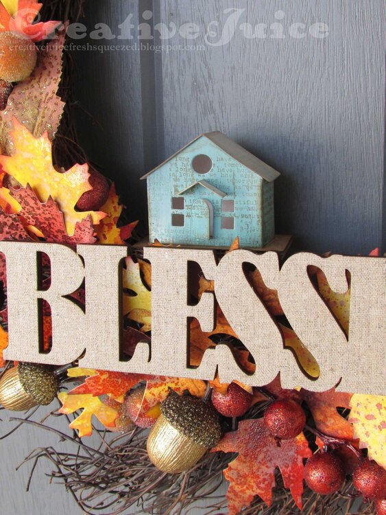 Blessed Home Fall Wreath