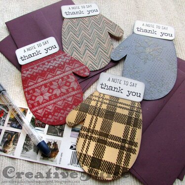Mitten Thank You Cards