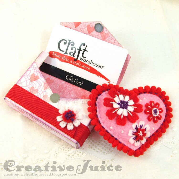 Tiny Book Case Valentine &amp; Gift Card Holder