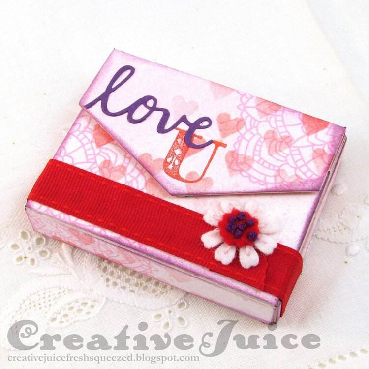 Tiny Book Case Valentine &amp; Gift Card Holder