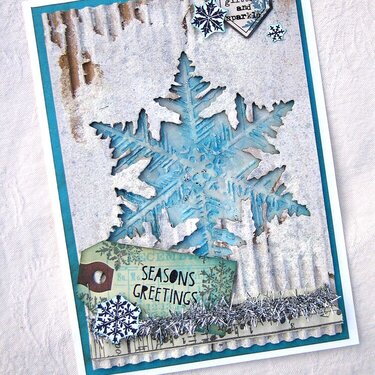 Layered Snowflake card