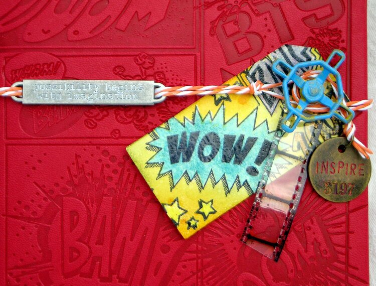 Superhero altered book