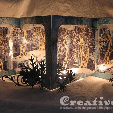 Woodlands Accordion Candle Screen