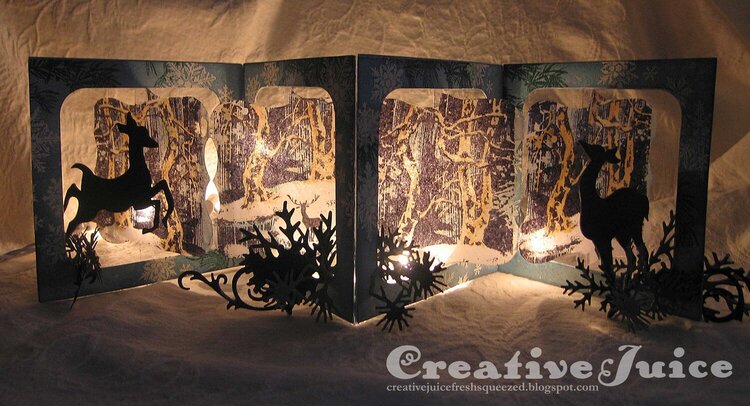 Woodlands Accordion Candle Screen