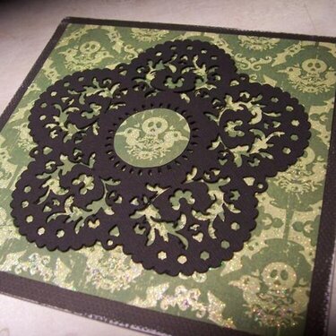 Lace Doily &#039;Goth&#039; card