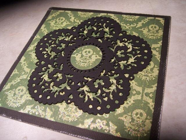 Lace Doily &#039;Goth&#039; card