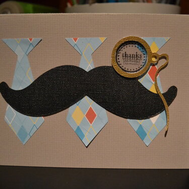 Moustache card
