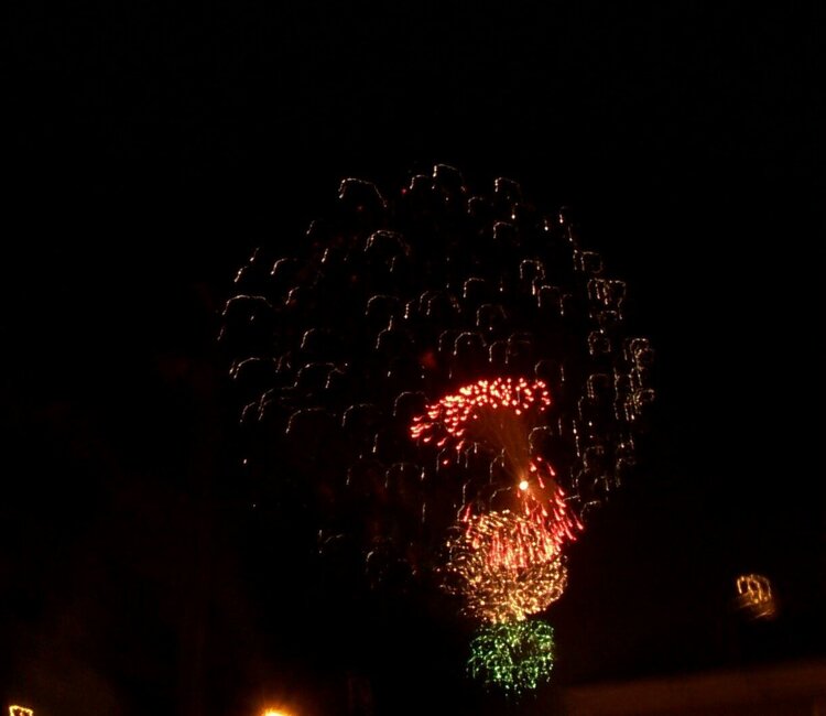 fireworks at Ft Benning