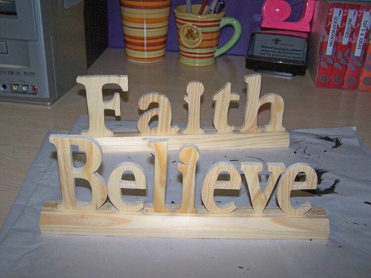 Faith and Believe words to alter
