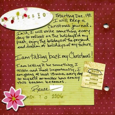 Christmas Journal Title pg to Dec 3