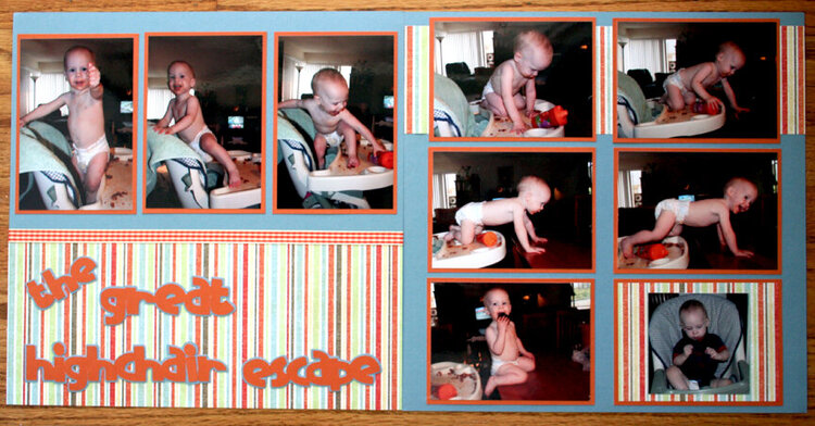 The Great Highchair Escape 2pg Layout