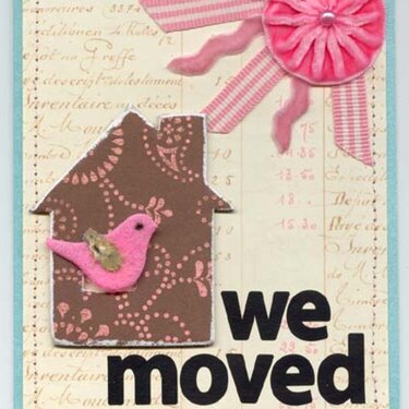 We Moved Card