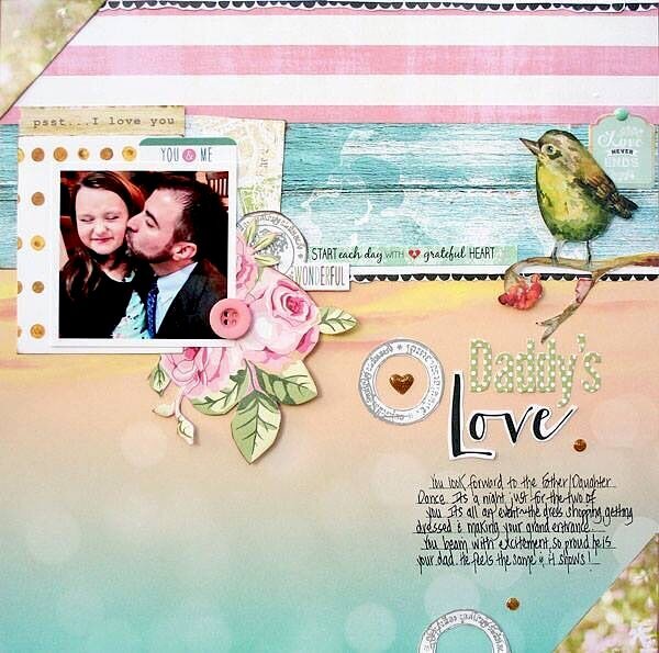Daddy&#039;s Love by Stacey Michaud featuring Painted Passport from Websters Pages