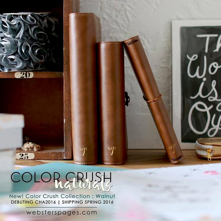 New Color Crush Naturals in A5, Personal and Traveler Sizes from Websters Pages