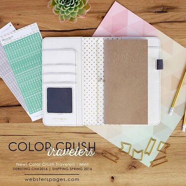 New Color Crush Travelers Notebooks from Websters Pages