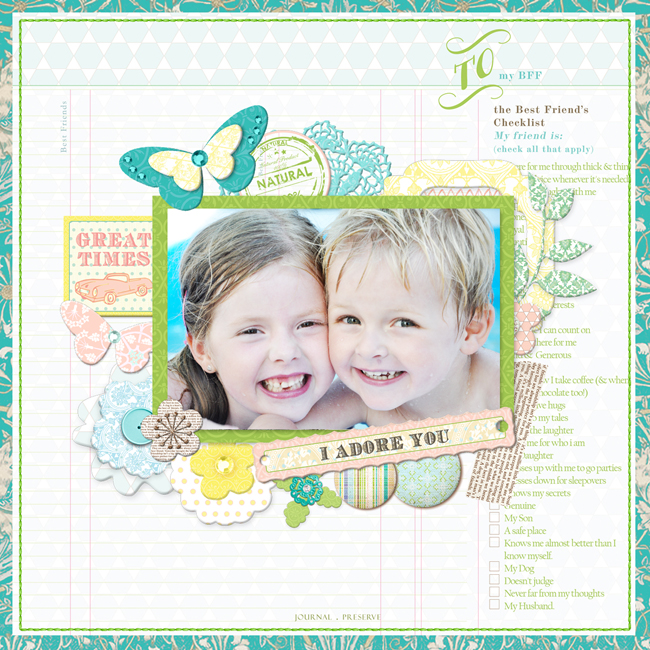 I Adore You by Adrienne Looman featuring Best Friends from Webster&#039;s Pages