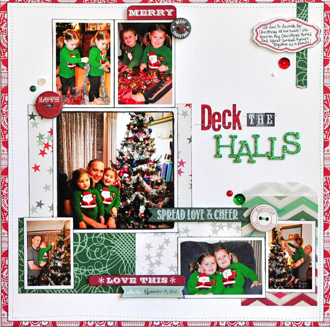 Deck the Halls by Designer Jill Cornell featuring It&#039;s Christmas by Allison Kreft for Webster&#039;s Pages