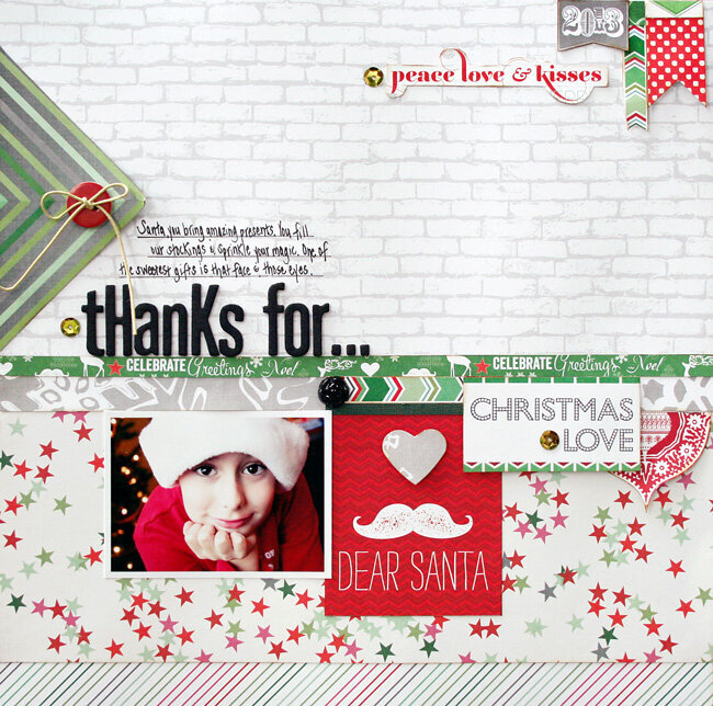 Thanks for...by Designer Stacey Michaud featuring It&#039;s Christmas from Webster&#039;s Pages