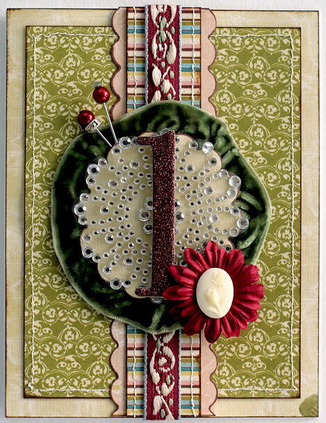 monogram card