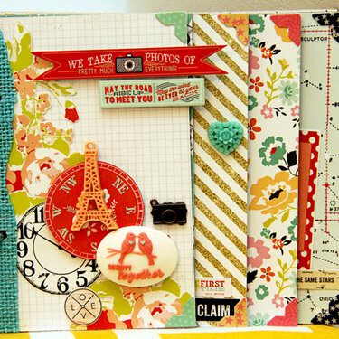 Designer Iris Uy = Mini Book for a Friend using Webster's Pages new Adrienne Looman line, 'Our Travels