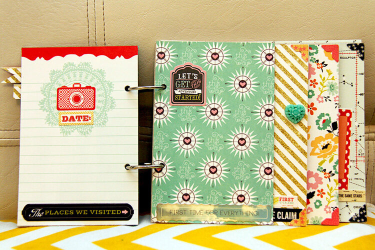 Designer Iris Uy = Mini Book for a Friend using Webster&#039;s Pages new Adrienne Looman line, &#039;Our Travels