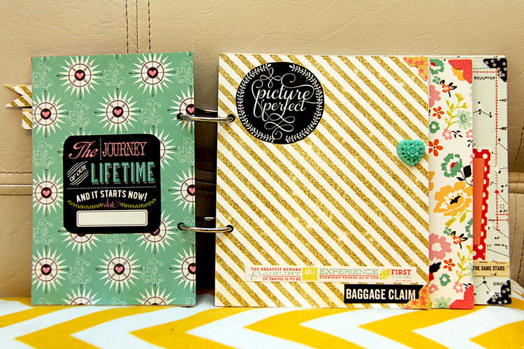 Designer Iris Uy = Mini Book for a Friend using Webster&#039;s Pages new Adrienne Looman line, &#039;Our Travels