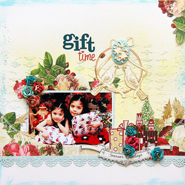 Gift Time by Designer Iris Babao featuring A Christmas Story from Webster&#039;s Pages