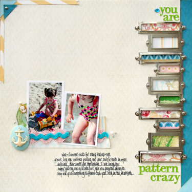 You Are Pattern Crazy by Stacey Michaud featuring Palm Beach from Websters Pages