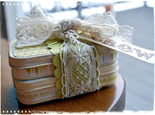 Altered tins for March beInspired Challenge